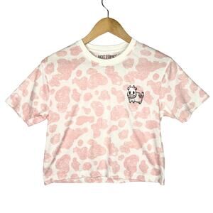 Hot Topic Strawberry Cow Crop Top Small